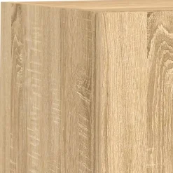 vidaXL Muebles TV pared con LED 6 pzas madera ingeniería Roble Sonoma Sale