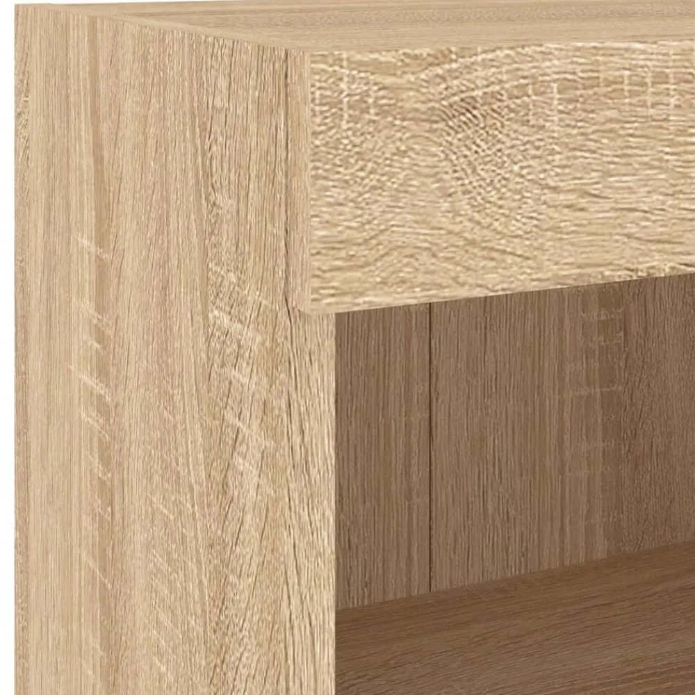 vidaXL Muebles Tv-Muebles TV pared con LED 8 pzas madera ingeniería