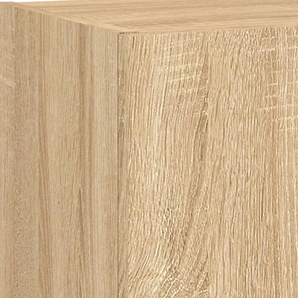 vidaXL Muebles Tv-Muebles TV pared con LED 5 pzas madera ingeniería