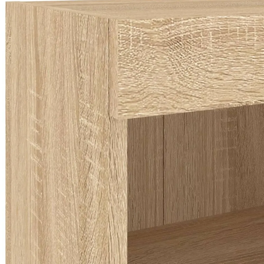 vidaXL Muebles Tv-Muebles TV pared con LED 5 pzas madera ingeniería