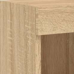 vidaXL Muebles Tv-Muebles TV pared con LED 5 pzas madera ingeniería