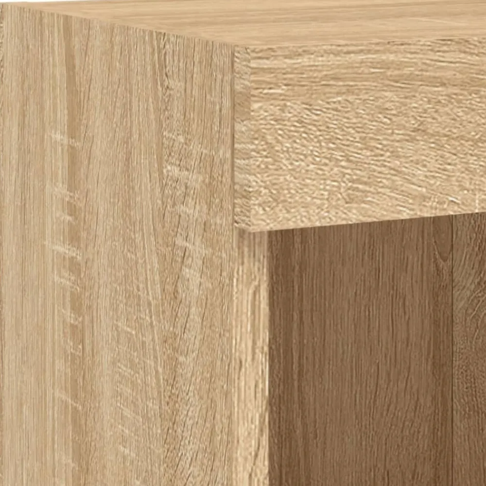 vidaXL Muebles Tv-Muebles TV pared con LED 5 pzas madera ingeniería