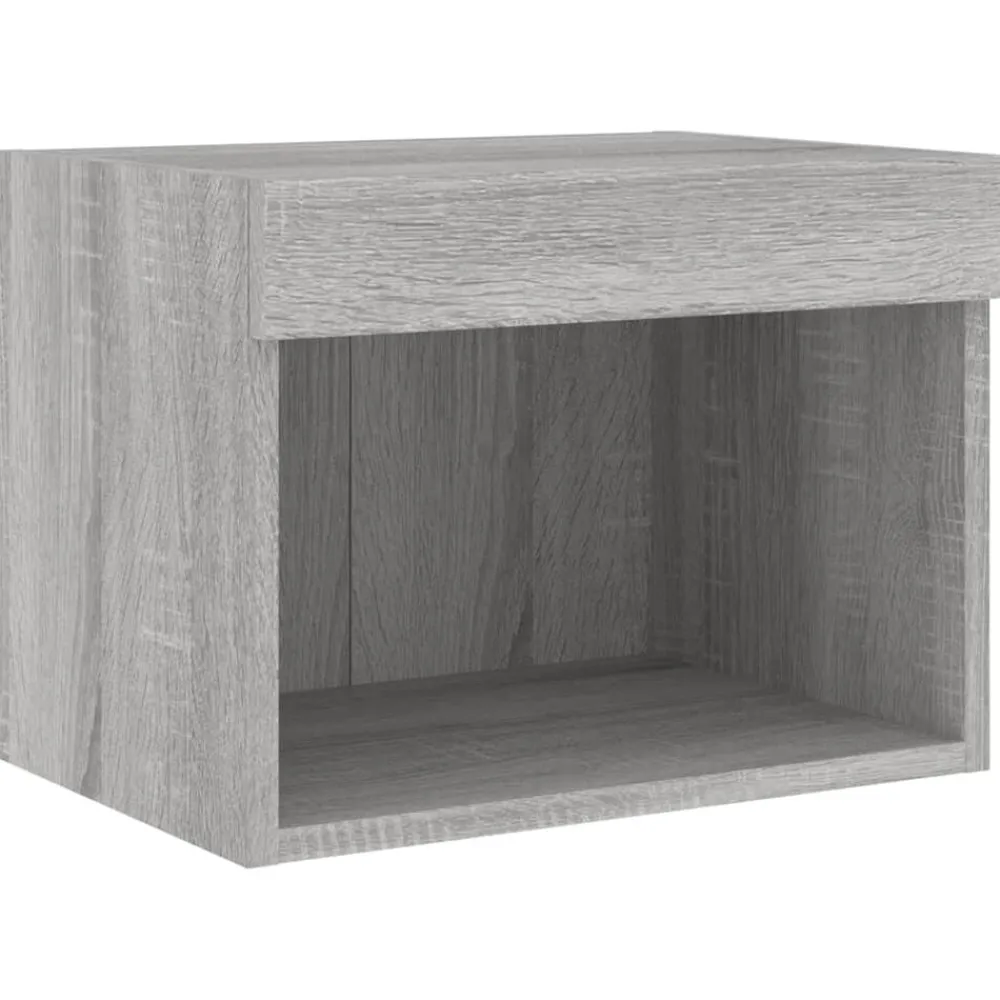 vidaXL Muebles Tv-Muebles TV pared con LED 7 pzas madera ingeniería