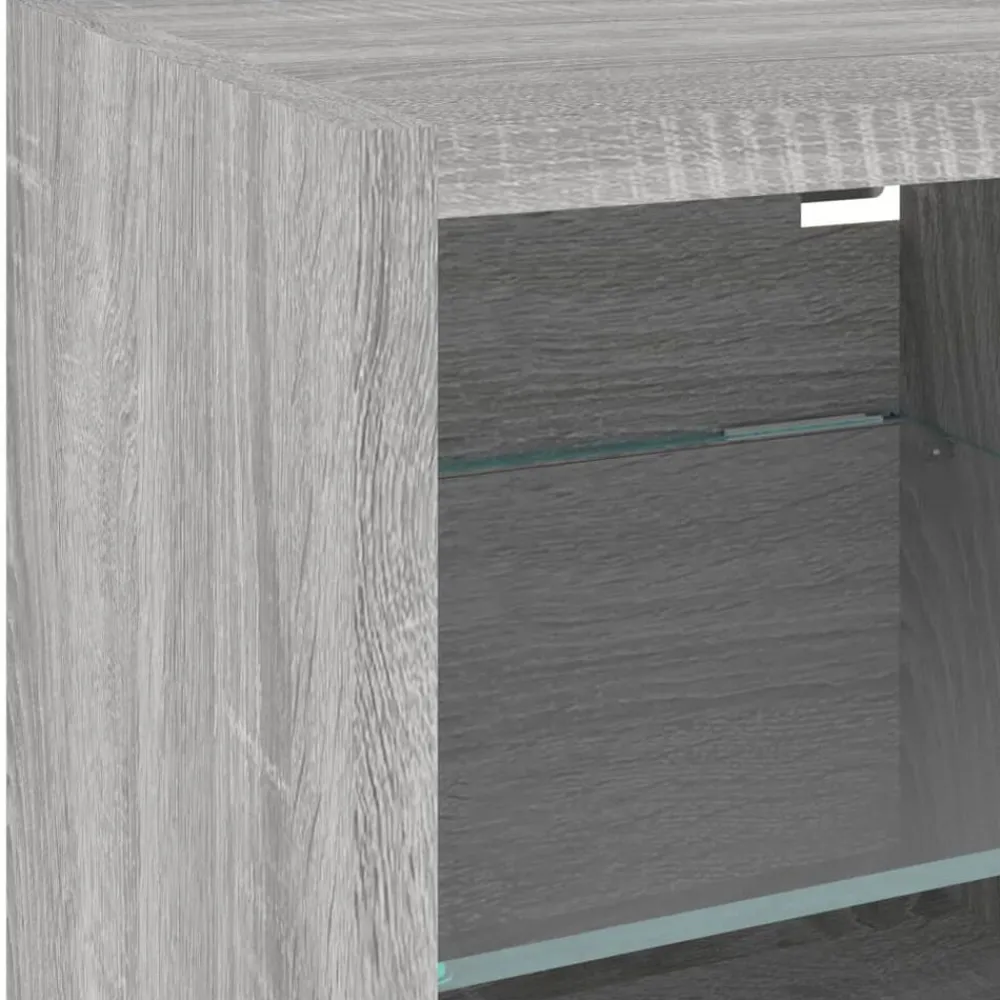 vidaXL Muebles Tv-Muebles TV pared con LED 7 pzas madera ingeniería