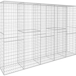 vidaXL Muro de gaviones con cubierta acero galvanizado 300x50x200 cm