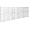 vidaXL Muro de gaviones con cubierta acero galvanizado 600x50x200 cm Best