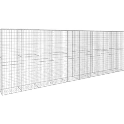 vidaXL Muro de gaviones con cubierta acero galvanizado 600x50x200 cm Best