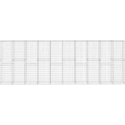 vidaXL Muro de gaviones con cubierta acero galvanizado 600x50x200 cm Best