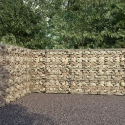 vidaXL Muro de gaviones con cubiertas acero galvanizado 600x30x200 cm New