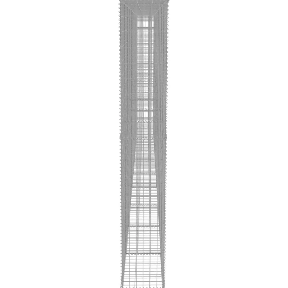 vidaXL Muro de gaviones con cubiertas acero galvanizado 600x30x200 cm New