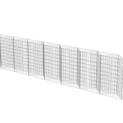 vidaXL Muro de gaviones de acero 450x30x100 cm Outlet