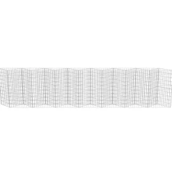 vidaXL Muro de gaviones de acero 450x30x100 cm Outlet