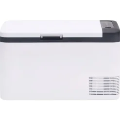 vidaXL Nevera con asa PP y PE negro y blanco 18 L Sale
