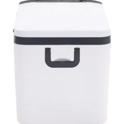 vidaXL Nevera con asa PP y PE negro y blanco 18 L Sale