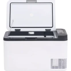 vidaXL Nevera con asa PP y PE negro y blanco 18 L Sale