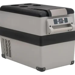 vidaXL Nevera con asa PP y PE negro y gris 35 L Sale