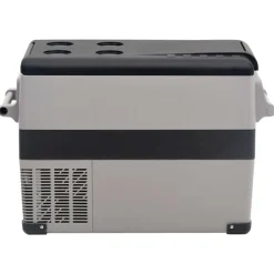 vidaXL Nevera con asa PP y PE negro y gris 35 L Sale