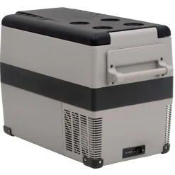 vidaXL Nevera con asa PP y PE negro y gris 35 L Sale