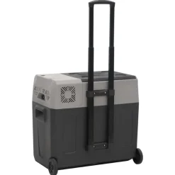 vidaXL Nevera con ruedas y asa polipropileno negro y gris 30 L Discount