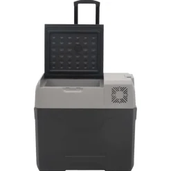 vidaXL Nevera con ruedas y asa polipropileno negro y gris 30 L Discount