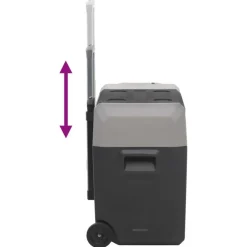 vidaXL Nevera con ruedas y asa polipropileno negro y gris 30 L Discount