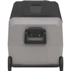 vidaXL Nevera con ruedas y asa PP Y PE negro y gris 60 L Best