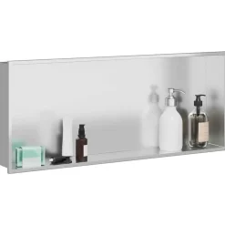 vidaXL Nichos de Ducha Plateado 75 x 30 x 9,5 cm Acero inoxidable Plata cepillada Clearance