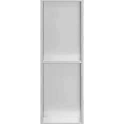 vidaXL Nichos de Ducha Plateado 60 x 20 x 9,5 cm Acero inoxidable Plata cepillada Hot