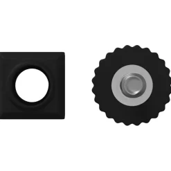 vidaXL Accesorios De Bricolaje-Niveladores para Muebles Ajustable 2 pcs Negro M6 PP