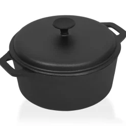 vidaXL Olla de hierro fundido Ø26,5 cm New
