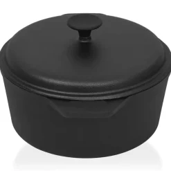 vidaXL Olla de hierro fundido Ø26,5 cm New