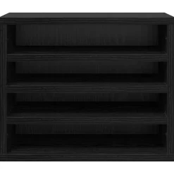 vidaXL Organizador de Escritorio 36 x 26 x 29,5 cm Roble negro Discount
