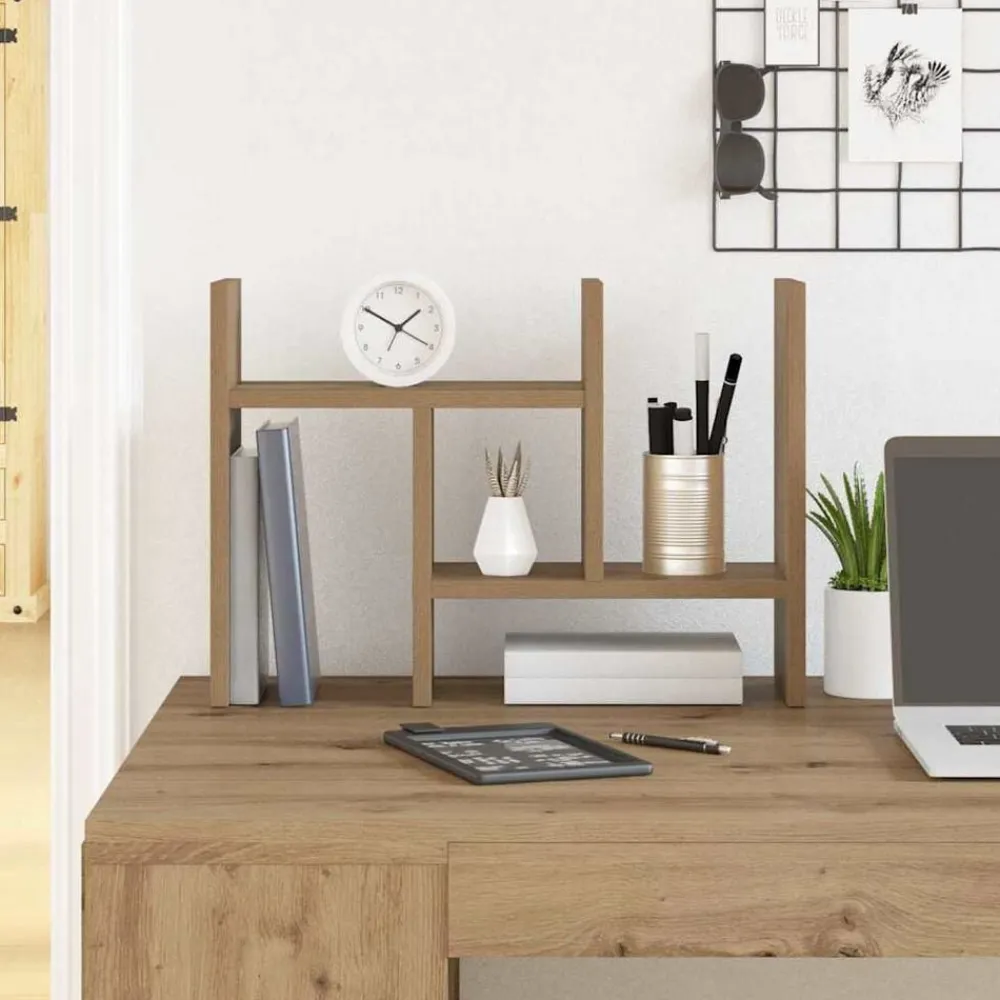 vidaXL Organizador de Escritorio Roble artesanal 34,5 x 15,5 x 35,5 cm Roble artisan Best