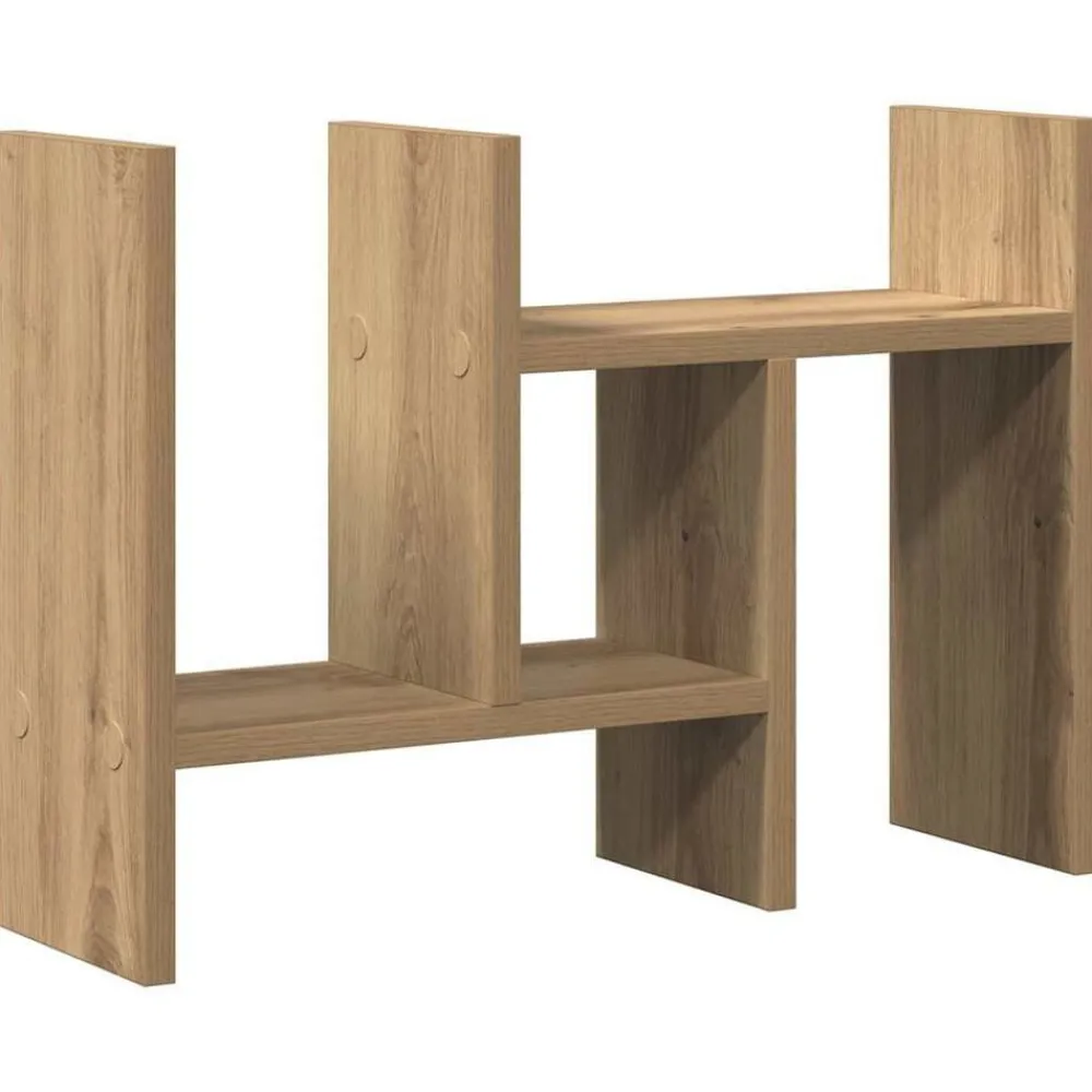 vidaXL Organizador de Escritorio Roble artesanal 34,5 x 15,5 x 35,5 cm Roble artisan Best