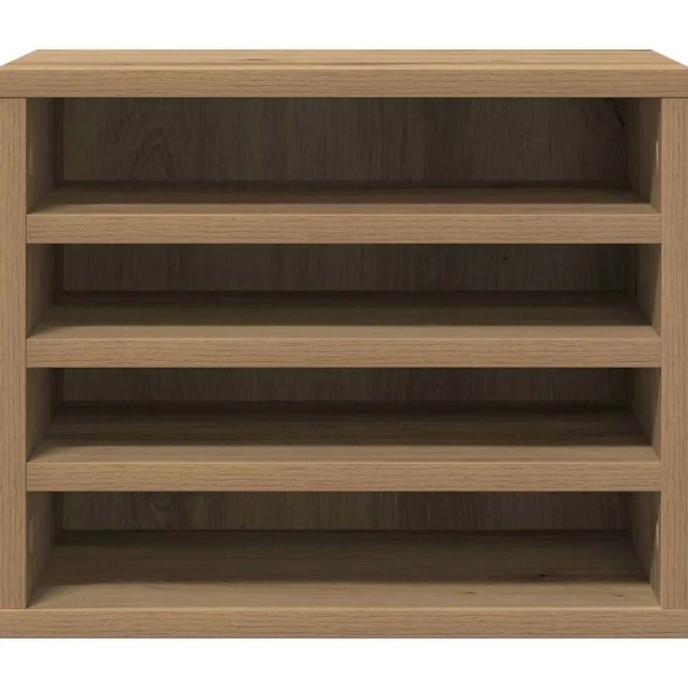 vidaXL Organizador de Escritorio Roble artesanal 36 x 26 x 29,5 cm Roble artisan Clearance