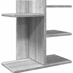 vidaXL Organizador de escritorio madera ingeniería gris 42x21,5x42 cm Gris sonoma Discount