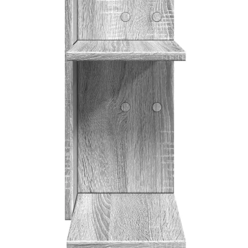 vidaXL Organizador de escritorio madera ingeniería gris 42x21,5x42 cm Gris sonoma Discount