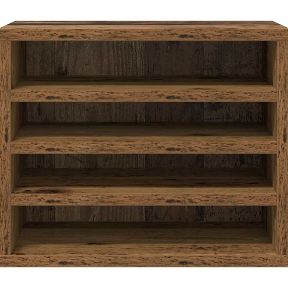 vidaXL Organizador de Escritorio Madera vieja 36 x 26 x 29,5 cm Madera envejecida Outlet