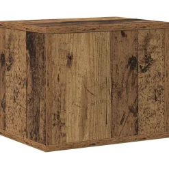 vidaXL Organizador de Escritorio Madera vieja 36 x 26 x 29,5 cm Madera envejecida Outlet