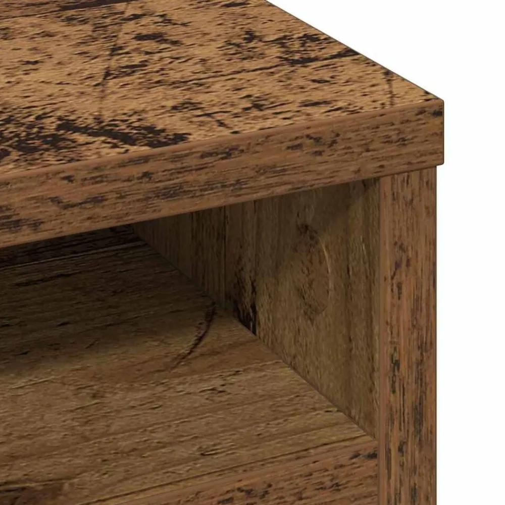 vidaXL Organizador de Escritorio Madera vieja 36 x 26 x 29,5 cm Madera envejecida Outlet