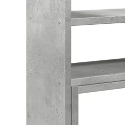 vidaXL Electrónica-Organizador de escritorio ajustable gris hormigón 40x17x41 cm