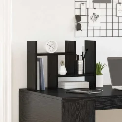 vidaXL Organizador de Escritorio 34,5 x 15,5 x 35,5 cm Roble negro Sale