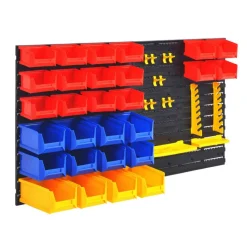 vidaXL Organizador de herramientas de garaje de montaje en la pared Outlet