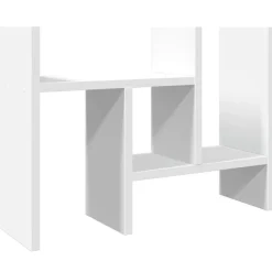 vidaXL Organizador escritorio madera 34,5x15,5x35,5 cm Blanco Outlet