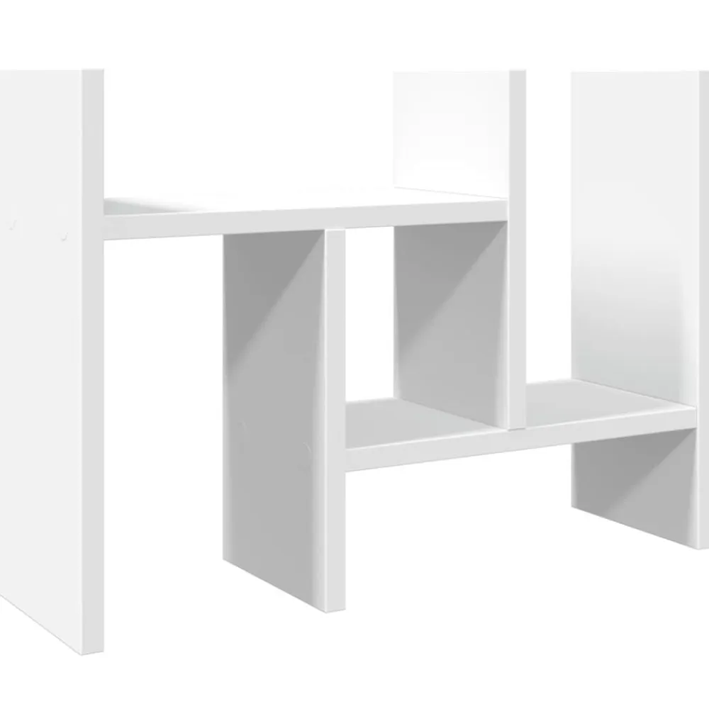 vidaXL Organizador escritorio madera 34,5x15,5x35,5 cm Blanco Outlet