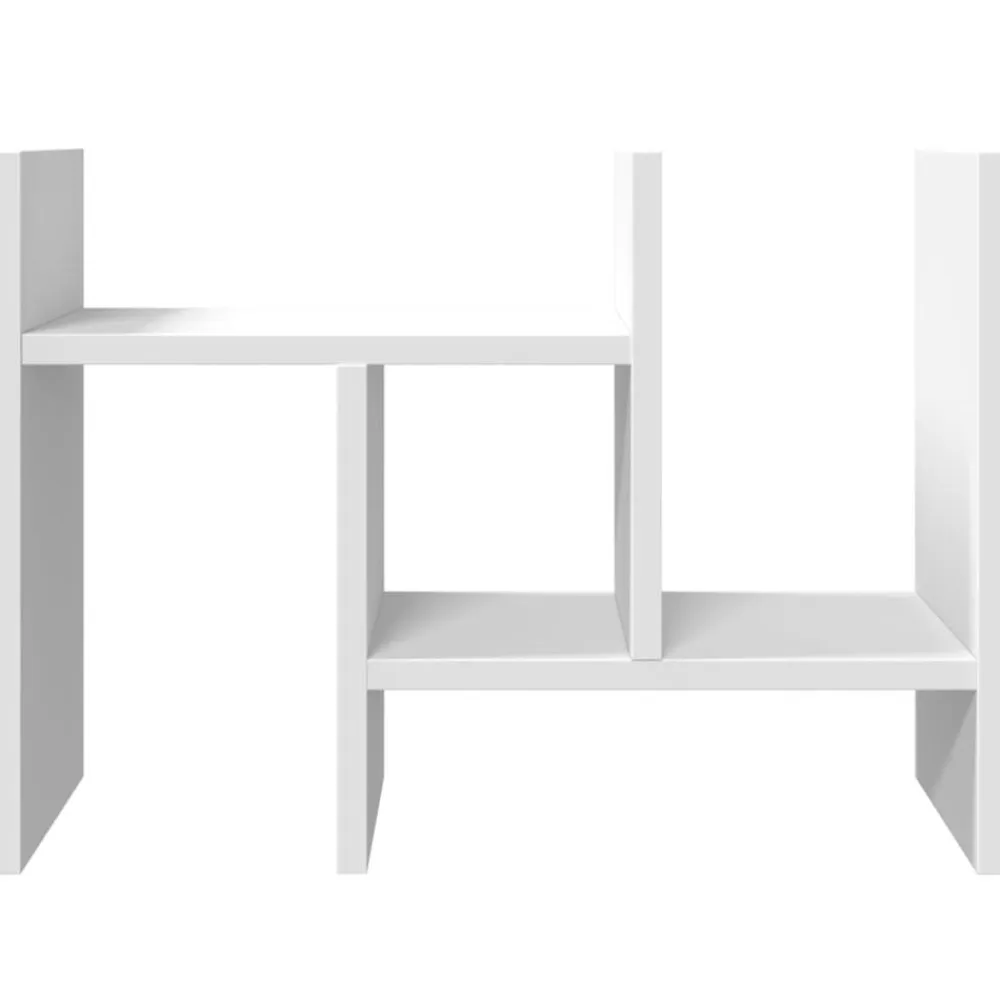 vidaXL Organizador escritorio madera 34,5x15,5x35,5 cm Blanco Outlet