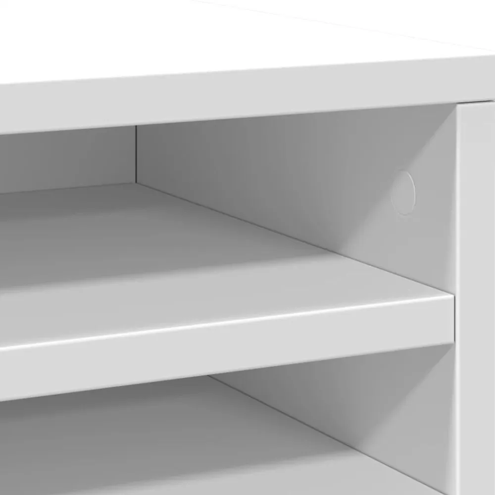 vidaXL Organizador escritorio madera ingeniería 36x26x29,5 cm Blanco Online