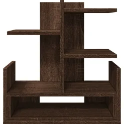 vidaXL Material De Oficina-Organizador escritorio madera ingeniería marrón 49x20x52,5 cm