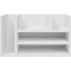 vidaXL Organizador escritorio madera ingeniería hormigón 44,5x24x25 cm Gris hormigón Best