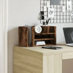 vidaXL Material De Oficina-Organizador escritorio madera 44,5x24x25 cm